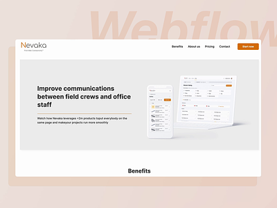 Nevaka Landing Page concept design homepage interface landing landingpage simple ui userinterface ux uxui web webdesign webdesigner webflow website