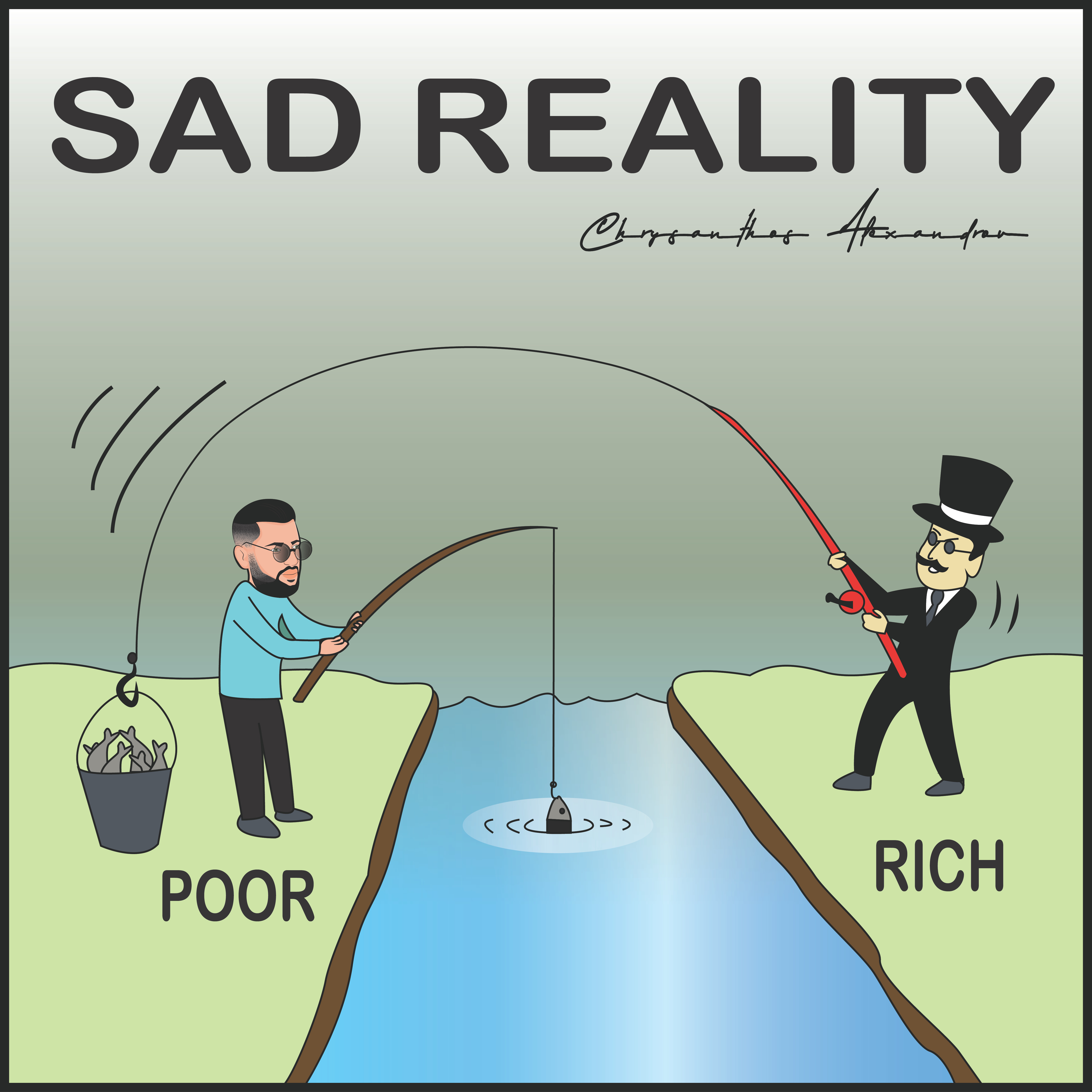 Fishing Cartoon Fisherman, The middle-aged man with fish, food, animals png  | PNGEgg, image size:5016x5017