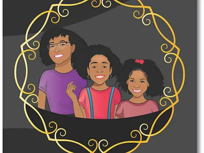 American African american african book cover cartoon illustration popart vector