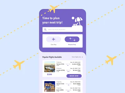 Flight App app daily ui design flights mobile product ui ux