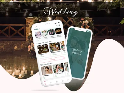 Wedding Planner App branding case study design graphic design illustration logo mobile app mobile app ui mobile screens typography ui ux vector web app designs web app ui web apps wedding wedding card wedding photography wedding planner