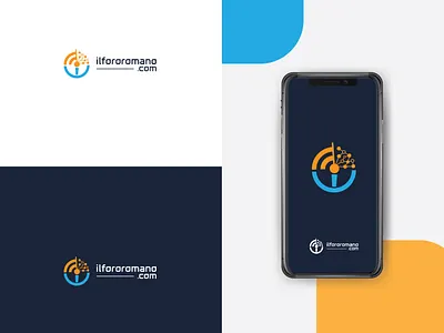 ilfororomano design icon logo minimal vector