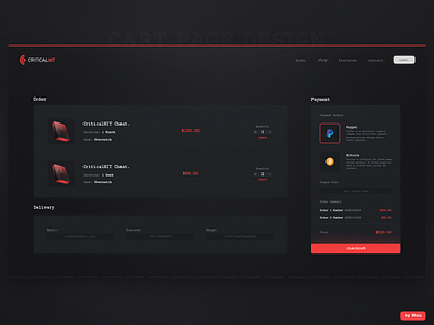 CriticalHit Cart Page Revision cart cartpage design webdesign