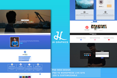 Personal website design portfolio showcase branding graphic design illustration minimal webdesign website design