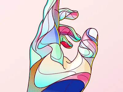 New graphic research made this week in Figma. abstract colors design digital art figma hand hand illustration illustration