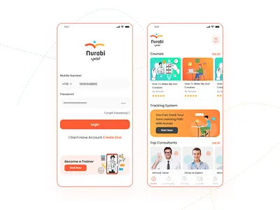 Nurabi Educational App android app courses design education education app education website educational elearning ios learning platform lms mobile app online learning ui ux