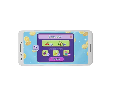 Game UI design Match-3 game app game art game design game ui design gui match 3 ui ux app