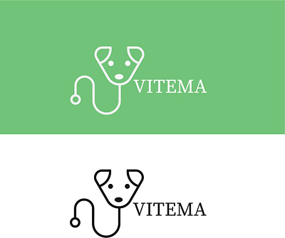 VITEMA dog logo logodesign minimal logo