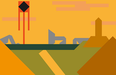 Majula illustration vector wallpaper