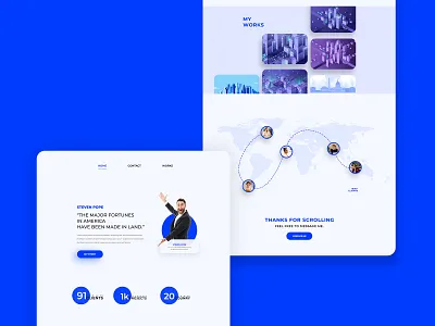 Portfolio Website Design | UX UI Concept design flat minimal portfolio website trendy trendy design typography ui ui design ux uxdesign web website