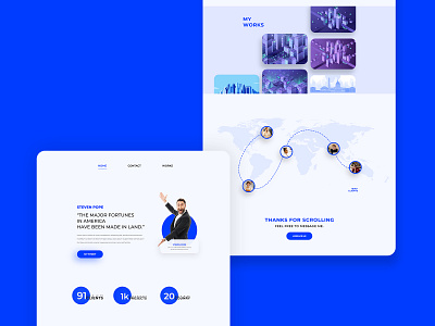 Portfolio Website Design | UX UI Concept design flat minimal portfolio website trendy trendy design typography ui ui design ux uxdesign web website