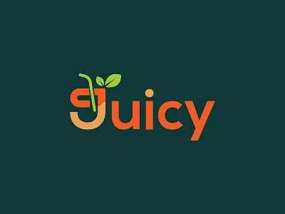 Juicy brand identity brand identity design j juice j juice logo j logo latter logo logo mark logotype minimalism minimalist modern logo slice juice