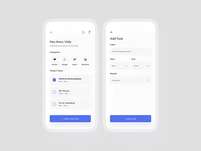 To do list UI app design interaction design mobile app to do app to do list ui ui design ux uxdesign