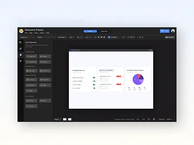 Network.io | No code Development Concept | Web App app dark theme design icon logo nocode notification product saas typography ui ux web