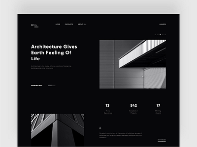 Architecture Minimal Landing architectural architecture architecture design art clean dark ui design design studio landing page minimal minimalism minimalist minimalistic modern property talavadze ui ux web website