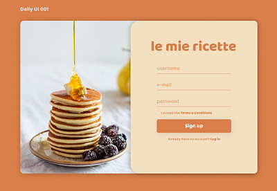 Daily UI 001 - Sign Up dailyui 001 design minimal ui web