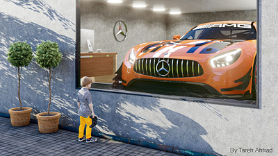 Feeling Inspired? - Mercedes Benz from sketch work to 3D 3d automotive automotive design car cars cinema4d exterior design lumion render rendering