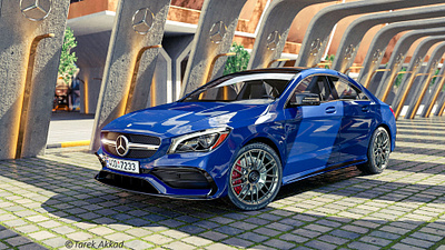 Mercedes Benz CLA45 AMG 2017 3d automotive car cinema4d design exterior exterior design exterior rendering mercedes render rendering