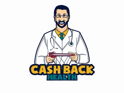 Cash BAck Doctor design illustration logo vector