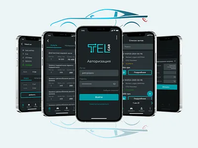 Mobile App for car service station - IOS car service design ios ios app iphone mobile design service app service station ui