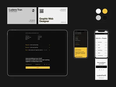 LudensTran® Mockup 2021 branding clean dark minimal portfolio typography ui uiux web design website