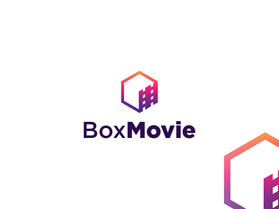 BoxMovie logo concept brand branding design graphic design illustration logo motion graphics ui ux vector