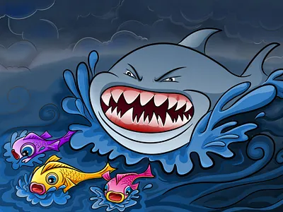 Fish over the dragon gate 4 illustration