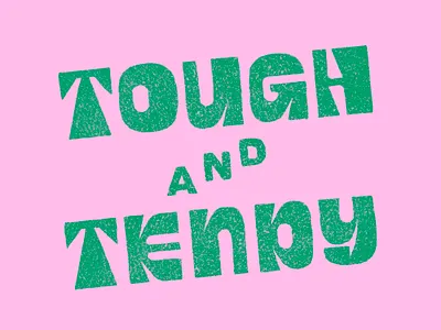 Tough and Tendy 60s 70s drawing illustration lettering procreate