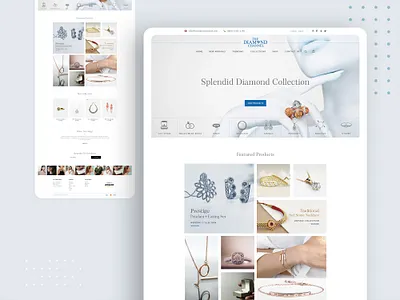 Fashion ecommerce website for "The Diamond Channel" arab arabic clean web clean website landing page landing page concept landing page design simple ui user interface user interface design web web concept web design web site web sites website website concept website design