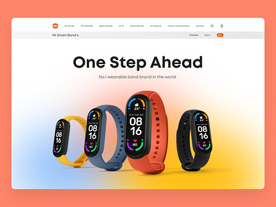 Mi Band 6 | Landing Page Concept 30dayschallenge figma design hero hero section homepage landing page landing page design mi band mi band 6 product design product landing page ui ui design ux web web design