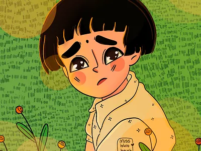 Setsuko - Grave of the fireflies animation anime art character character animation characterdesign cute design designer doodles dribbble emotion ghibli girl illustration japanese art minimal photoshop sketch vector