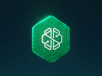 broken token transformation 3d animation branding crypto geometry nodes graphic design logo motion graphics reveal token