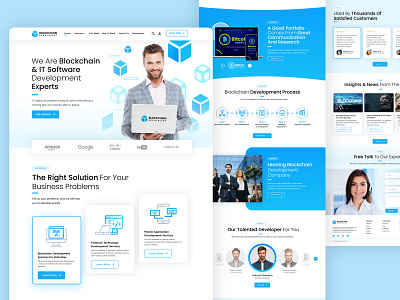 Blockchain Landingpage Design bitcoin blockchain clean design clean ui cryptocurrency design exploration icon ilustration interactiondesign landingpage minimalist ui uiux visualdesign webdesign