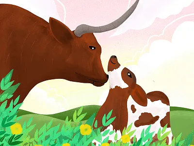 友爱的牛 ipad ps