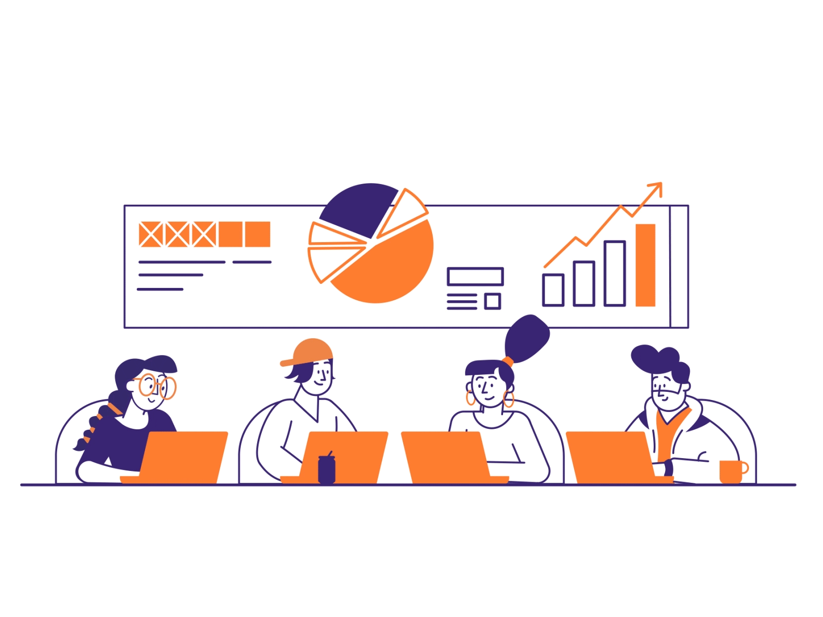 Team 2d animation aftereffects animated gif animation chart and graph charts illustration lottie animation motion motion design motion graphics motiongraphics