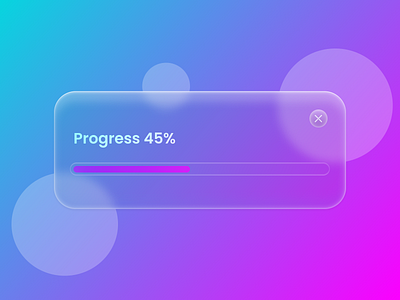 Glass Progress Bar glass glass effect progress bar