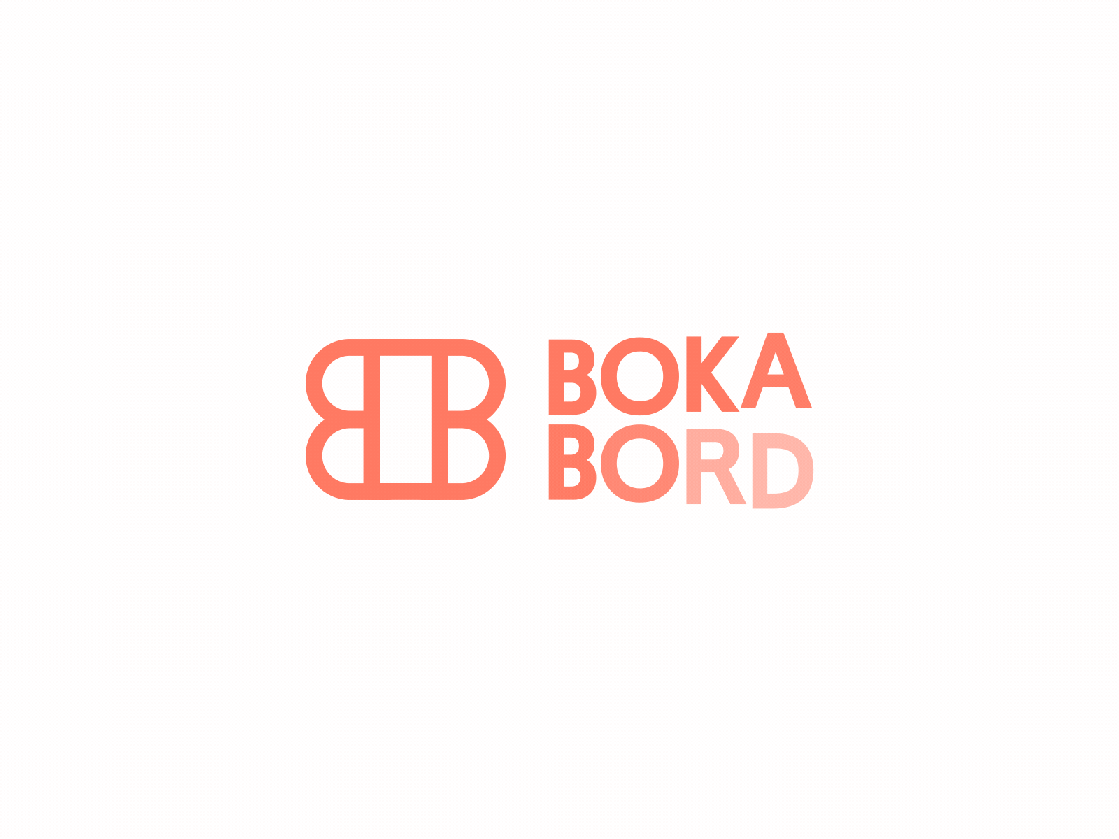 BokaBord - Logo Animation alexgoo animated logo brand identity logo animation logotype typography