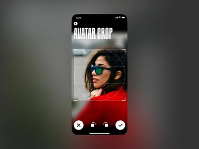 Avatar Crop avatar crop mobile mobile app mobile ui rynskiy