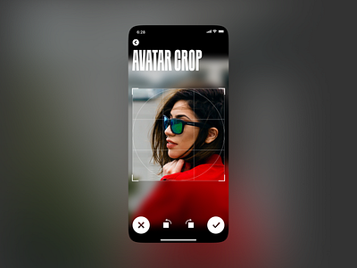 Avatar Crop avatar crop mobile mobile app mobile ui rynskiy