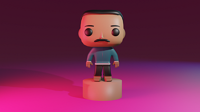 Funko Pop 3d 3d art 3d modeling blender blender3d motiongraphics