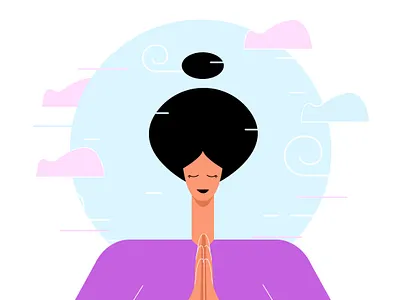 Yoga & Meditation App app behance branding design illustration illustrator meditation meditation app minimal procreate ui vector yoga yoga app yoga pose yoga studio