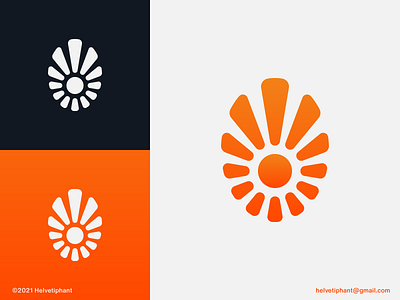 Sunburst - logo concept brand design branding creative logo exclamation mark fun gradient logo holliday icon logo logo design logo design concept logo designer minimalist logo positive sun logo sunny travel upwards warm