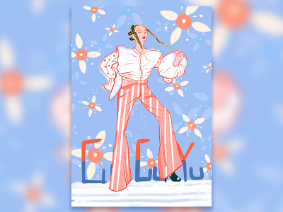 Girl design girl illustration 女郎 插画