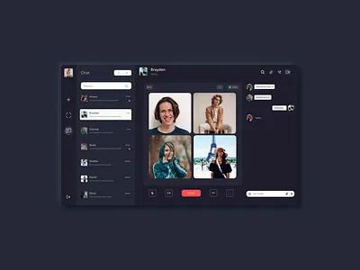 Video Chatting Website beautiful chat app chatting chatweb design enjoy the moment figma figmadesign ui uiuxdesign uiuxdesigner ux videochat web