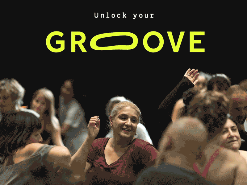 Unlock your groove animation design distortion motion typogaphy