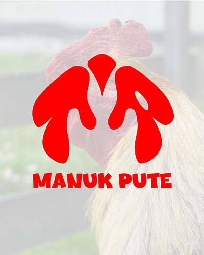 Manuk Pute Logo Design brand designer chicken logo cock contest design logo guidelines logo inspirations umkm logo