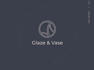 Glaze & Vase - Life Changing Experience brand brand design branding graphicdesign icon illustration logo logodesign minimal vector web