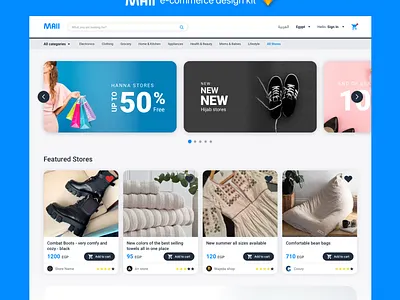Mall app design e comerce flat kit landingpage mall sale sketch ui ux