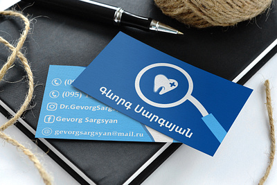 Dentist Business card brand branding design business business card businesscard card card design dental dentist design idea mockup mockups photoshop typography