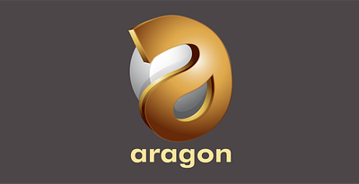 Logo Design for ARAGON abstract logo branding design gradient icon illustrator lettermark lettermarklogo logo logo design minimal logo vector